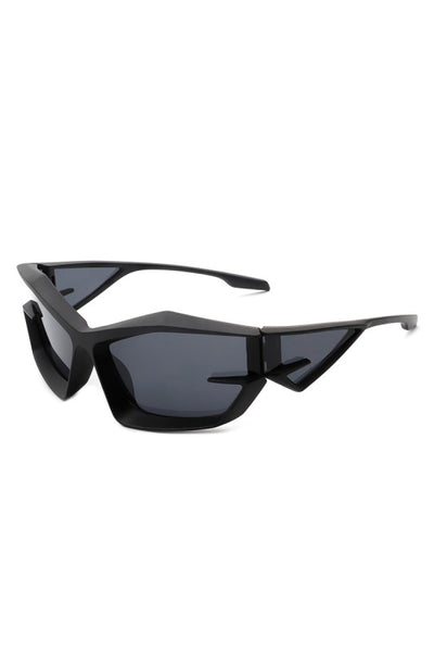 Futuristic Sporty Geometric Sunglasses