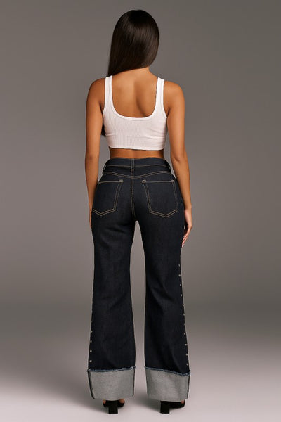 Gary Studded Low Rise Jean