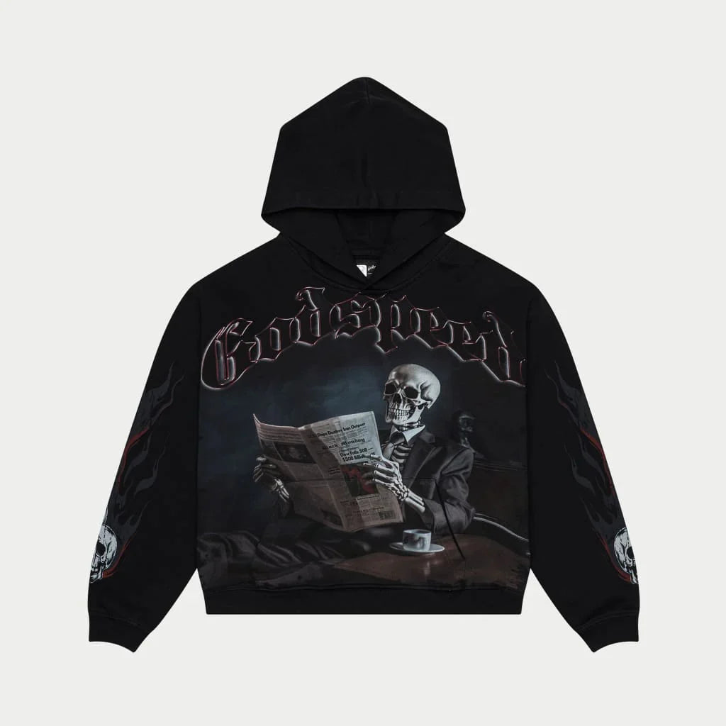 Black Monday Hoodie (Grey Wash) - GBLKMNDHDDBWSH