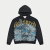Chrome Liberty Zip Hoodie (Black Wash) - GCHLBZIPHDDBWSH