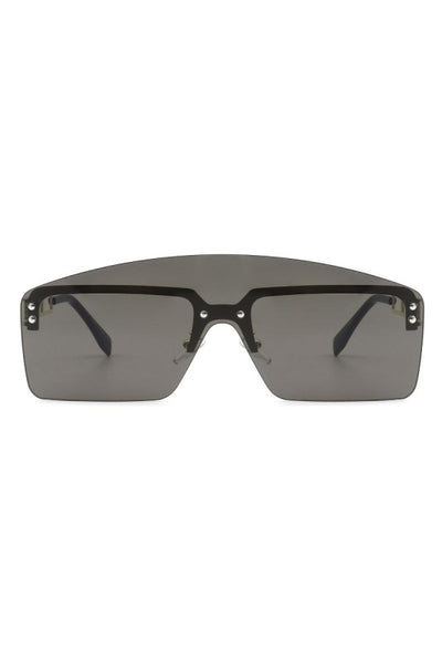 Futurtistic Retro Rimless Fashion Sunglasses