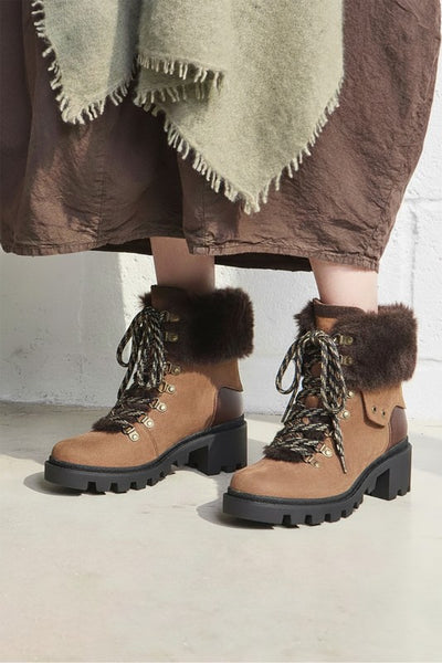 VINI-FUR COMBAT BOOTIES