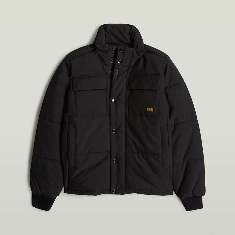 4 Pocket Quilted Padded Jacket (Black) - D25353-D712-6484