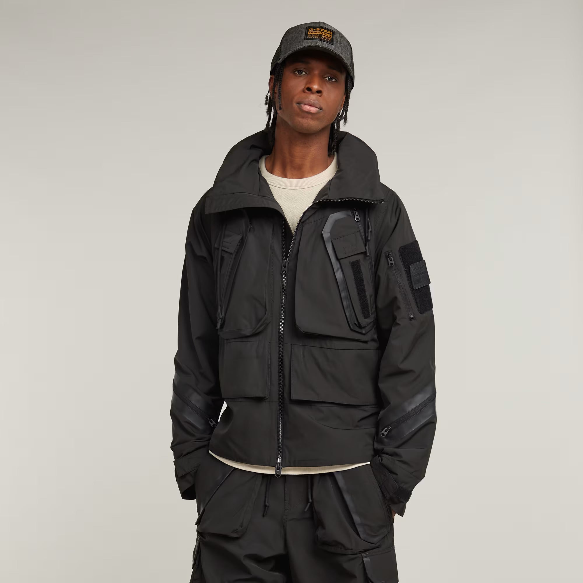 Cargo Jacket (Black) - D25450-D737-G928