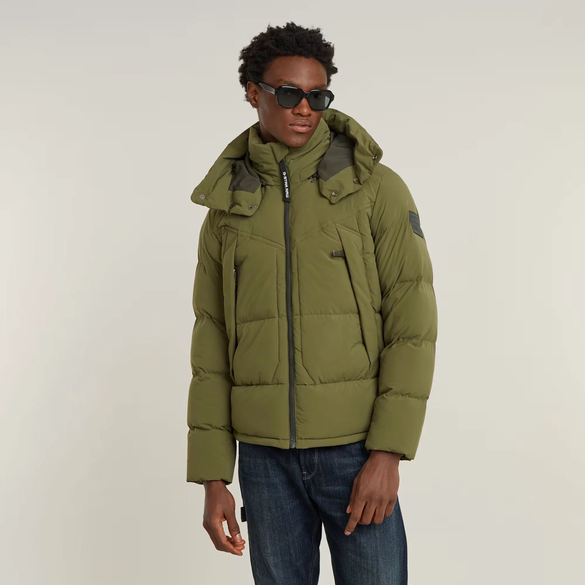 G- Whistler Padded Hooded Jacket v2 (Olive) - D25345-D518-B230