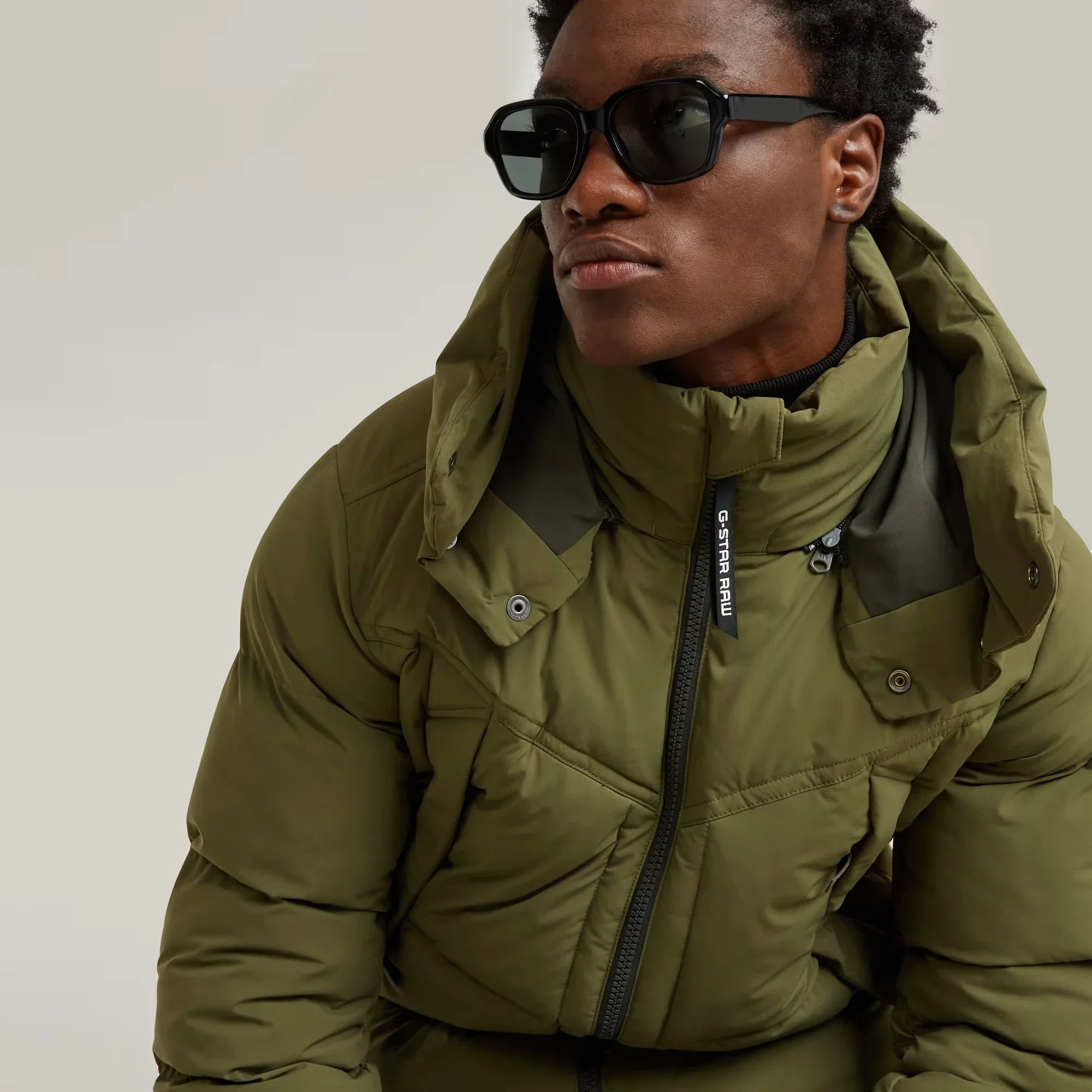 G- Whistler Padded Hooded Jacket v2 (Olive) - D25345-D518-B230