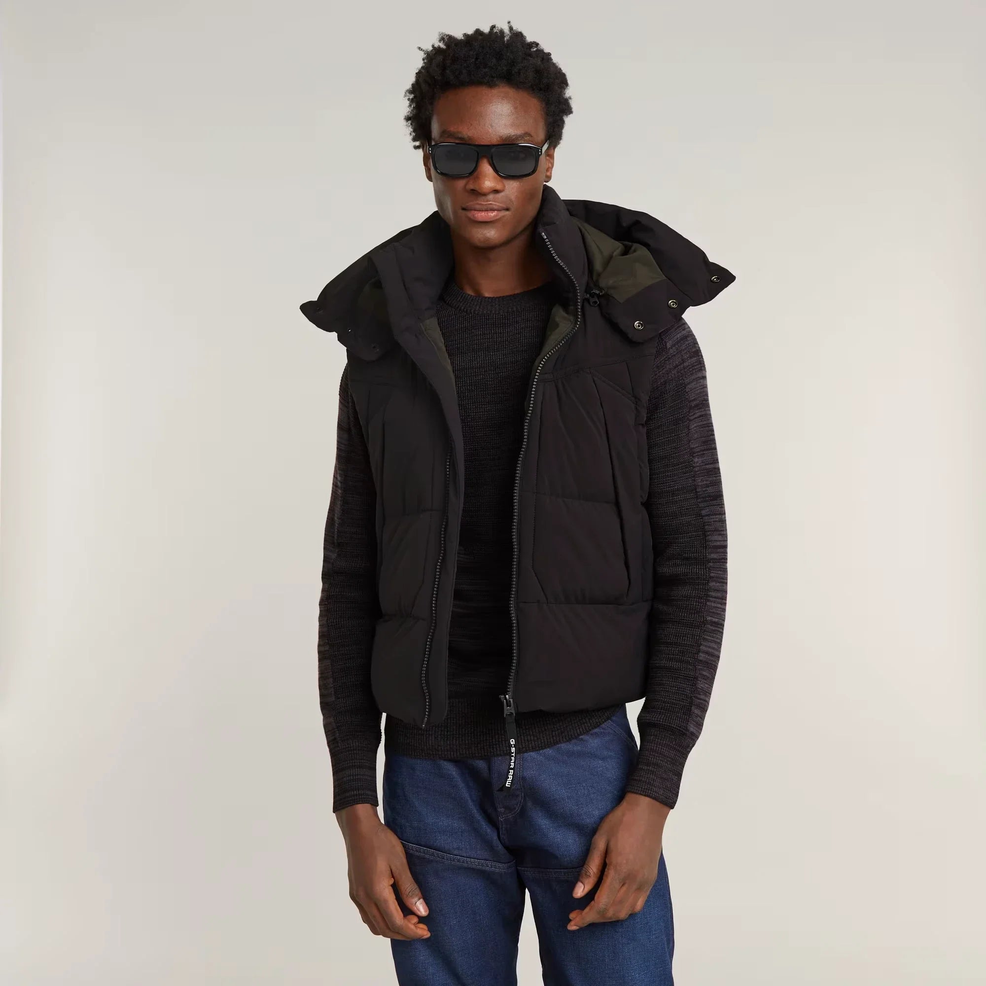 G-Whistler Padded Hooded Vest V2 (Black) - D25346-D518-6484