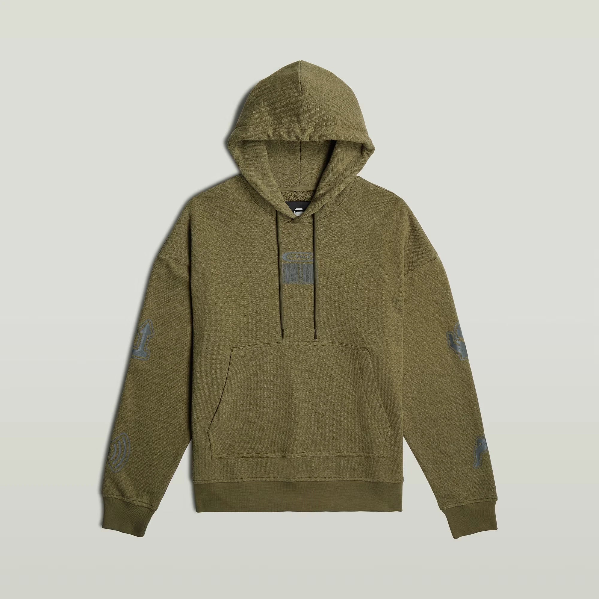 Multi Logo Loose Hooded Sweater (Green) - D26275-D557-B230