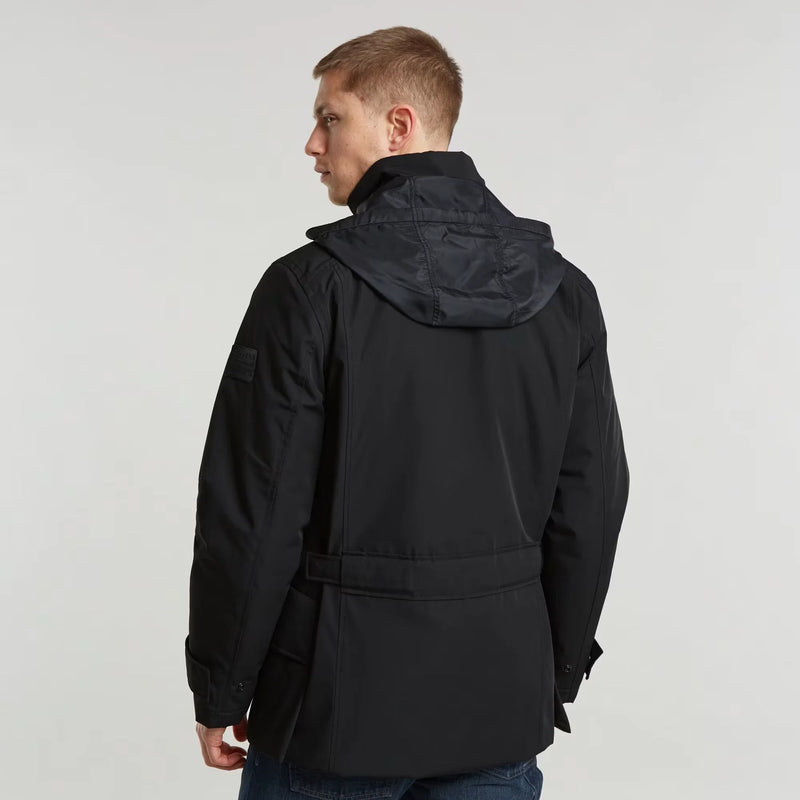 Padded Hooded Field Jacket (Black) - D25373-D738-G928