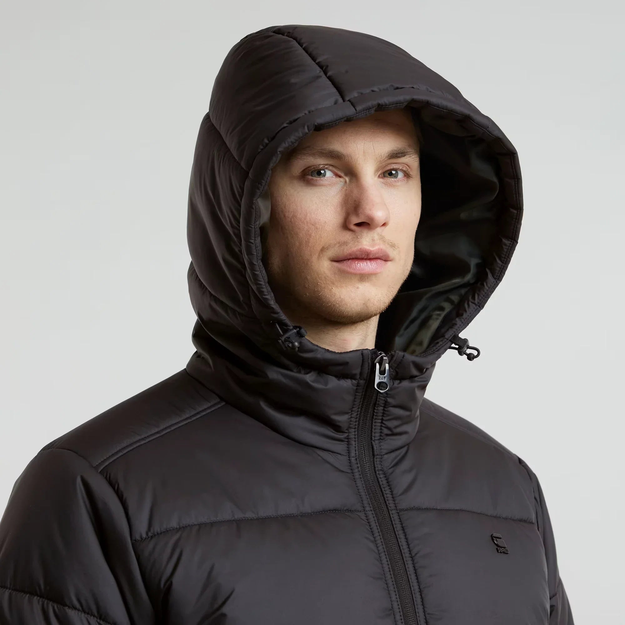 Padded Hooded Puffer (Black) - D25452-B958-6484