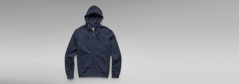 G-STAR CORE ZIPUP HOODY (Navy Blue)
