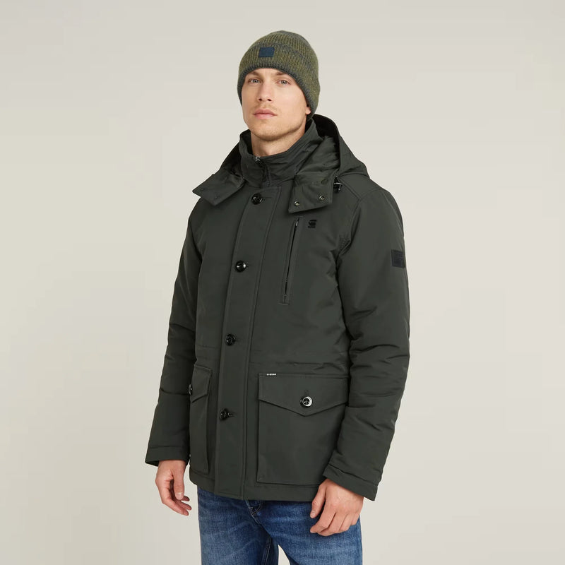 Vodan Padded Hooded Jacket (Asfalt) - D26403-D908-995