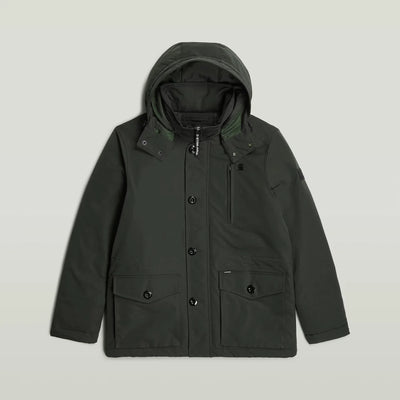 Vodan Padded Hooded Jacket (Asfalt) - D26403-D908-995