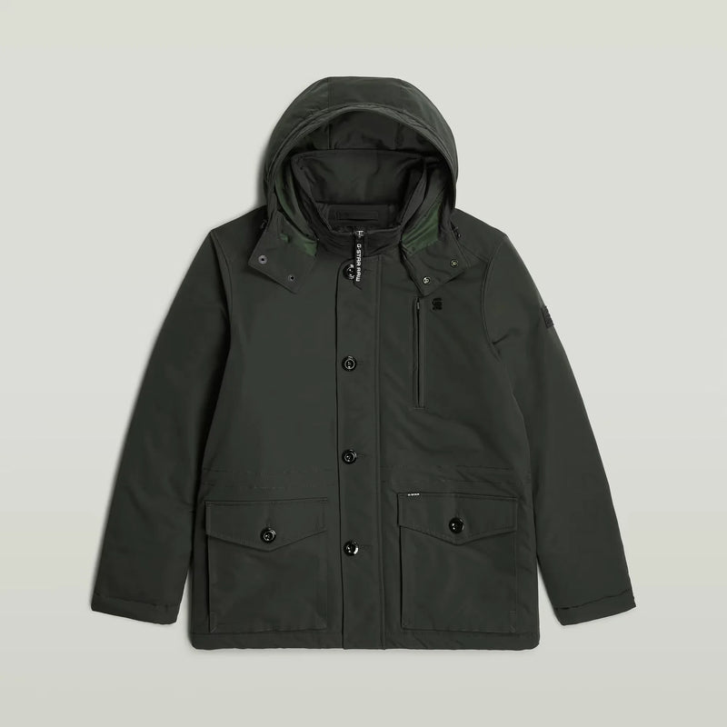 Vodan Padded Hooded Jacket (Asfalt) - D26403-D908-995