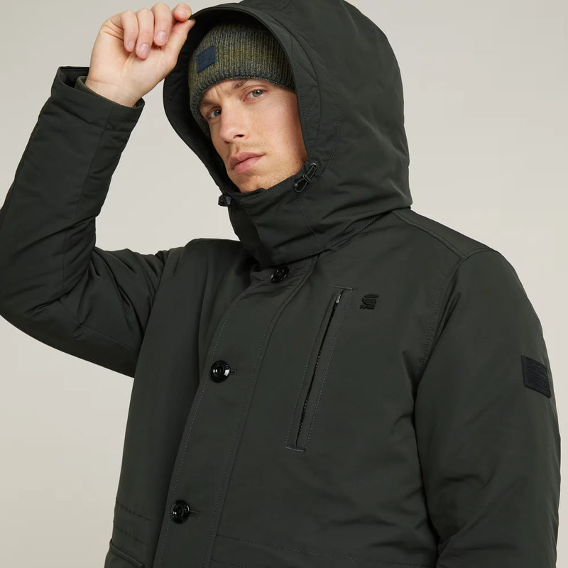 Vodan Padded Hooded Jacket (Asfalt) - D26403-D908-995