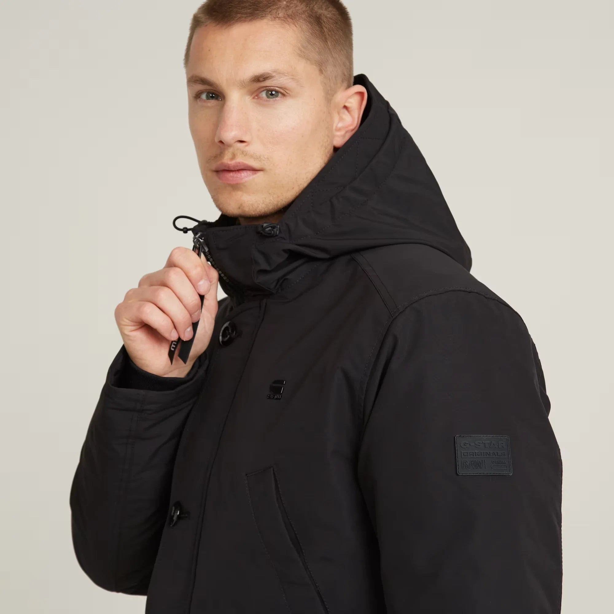 Vodan Padded Hooded Parka (Black) - D26402-D908-6484