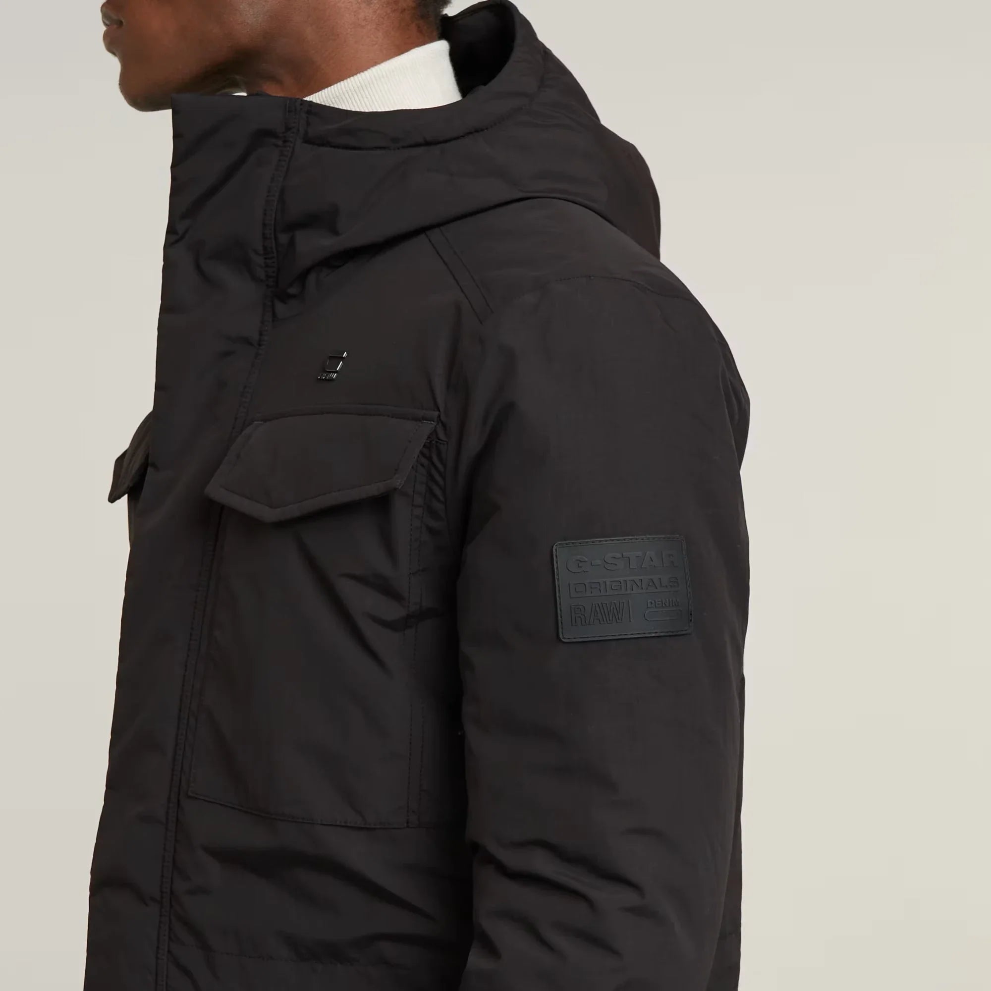 Vodan Padded Hooded Parka (Black) - D25381-D419-6484