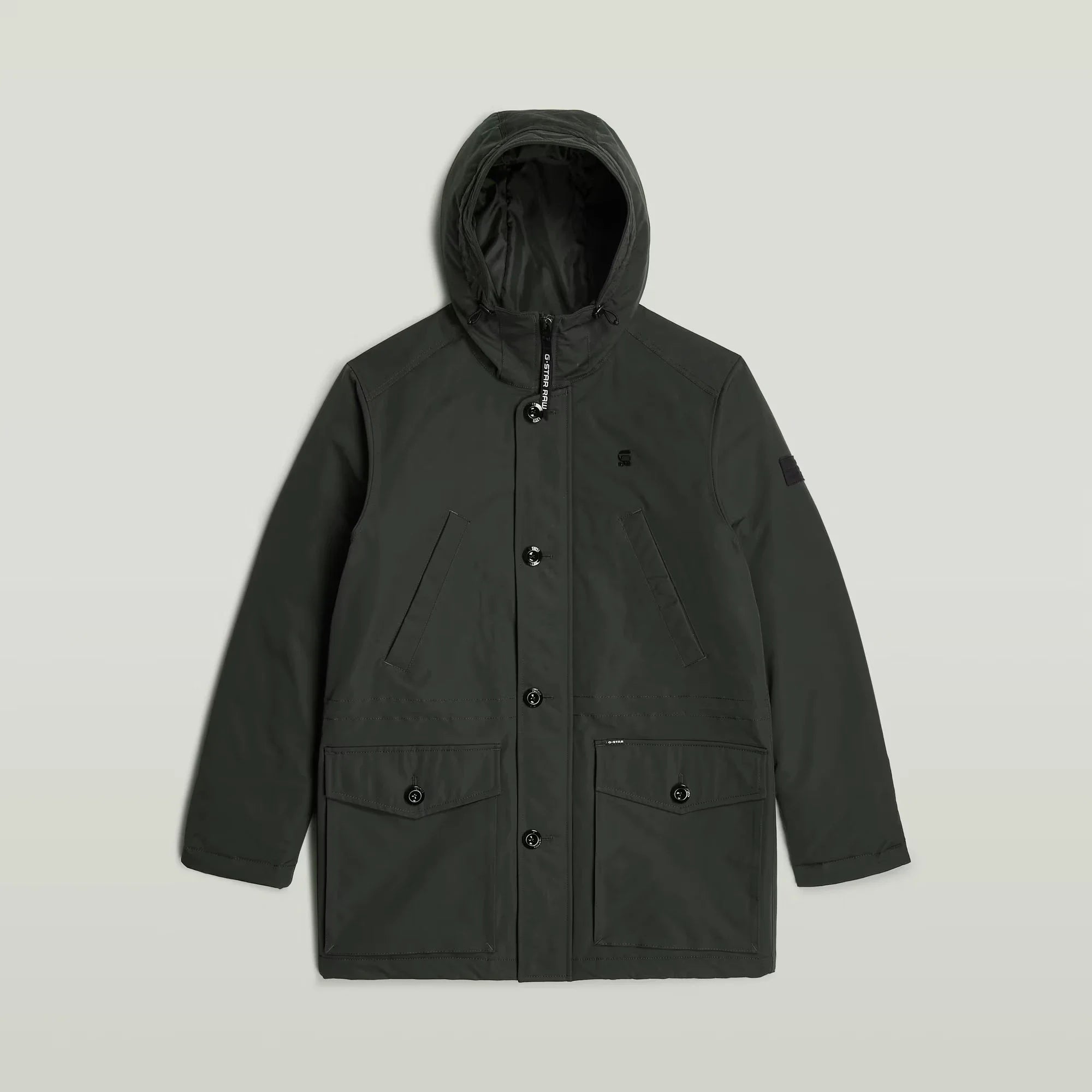 Vodan Padded Hooded Parka (Asfalt) - D26402-D908-995