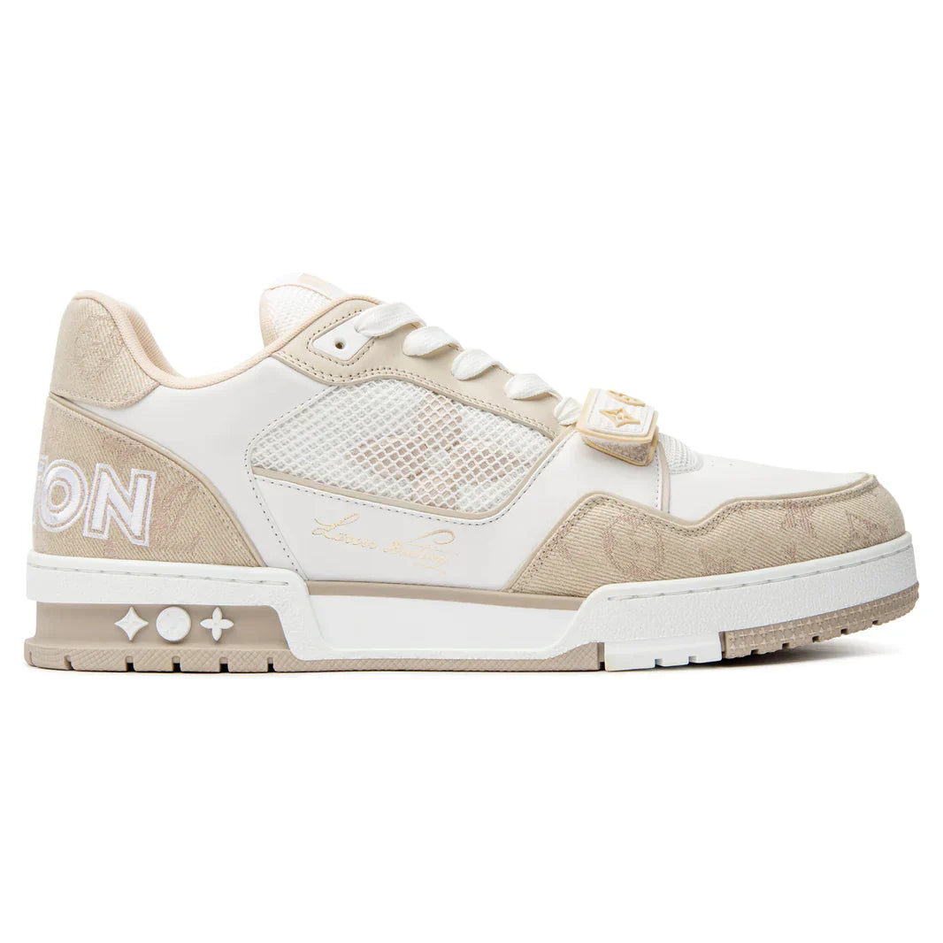 Louis Vuitton Trainer &amp;#39;Velco Strap-Beige Monogram&amp;#39;