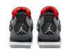 Air Jordan 4 Infrared Sneakers With Nubuck Upper, Grey and Black Accents, Waffle Eyelets