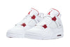 Air Jordan 4 Red Metallic - Classic White Leather Uppers with Striking Red Accents