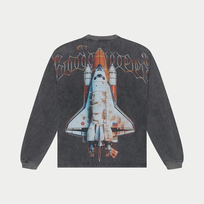 Lift Off LS T-Shirt (Grey Wash) - GLOLSTEEGW
