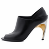 (WMNS) Alexander McQueen Armadillo Mules 'Black Silver' 780699WIEA91399 #