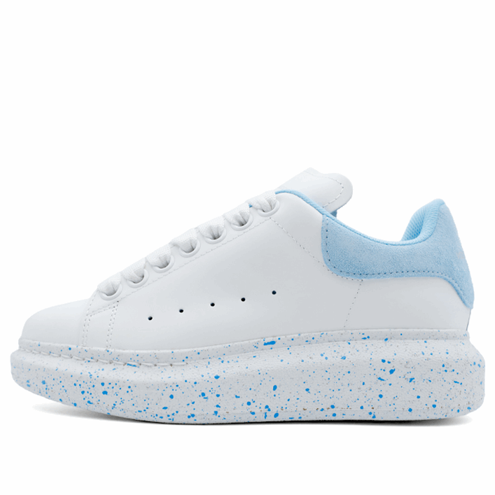 (WMNS) Alexander McQueen Larry Oversized Low-Top Sneakers &amp;#39;White Sky Blue&amp;#39; 708068WICG78973 #