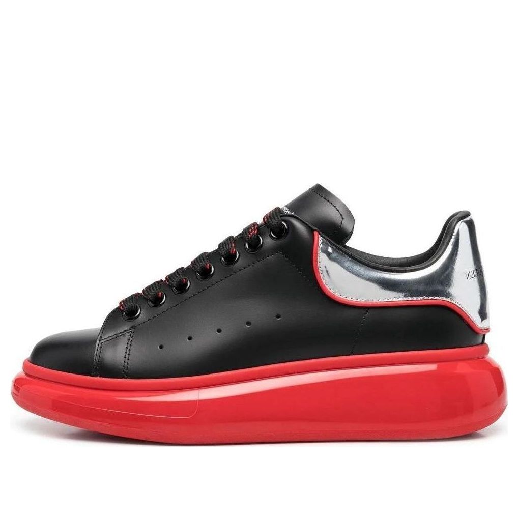 Alexander McQueen Oversized Sneaker &amp;#39;Black Silver Lust Red&amp;#39; 705068WIBNZ1091 #