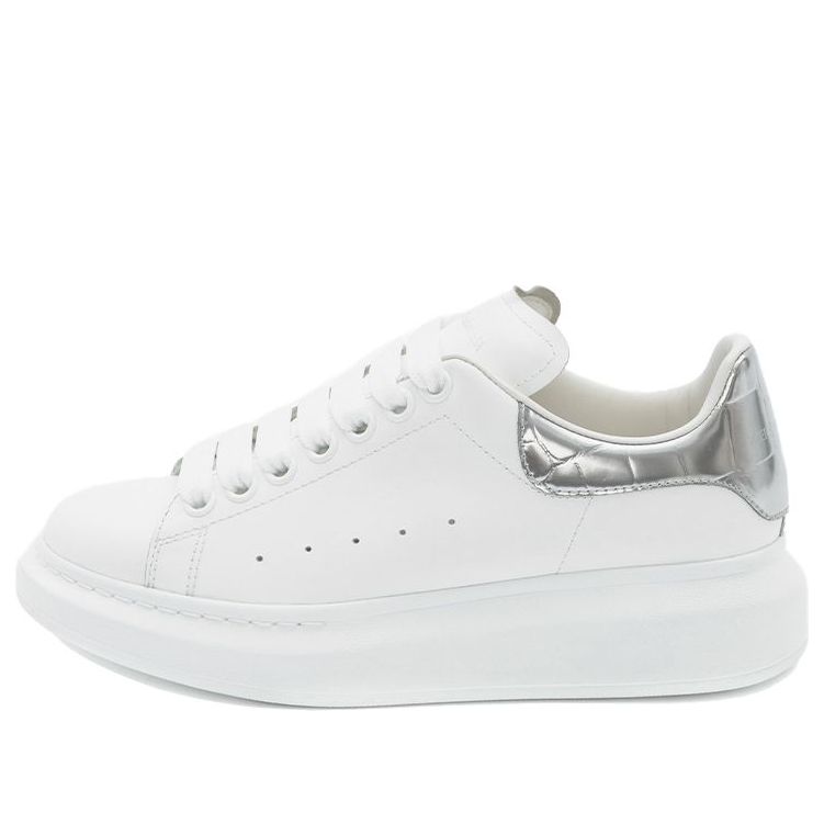 (WMNS) Alexander McQueen Oversized Sneaker &amp;#39;Silver Crocodile&amp;#39; 553770WHYBQ9071 #