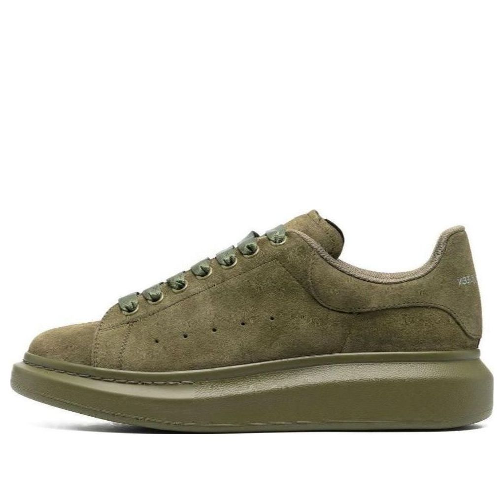 Alexander McQueen Oversized Sneaker &amp;#39;Moss Green Suede&amp;#39; 688520WIA5L3329 #