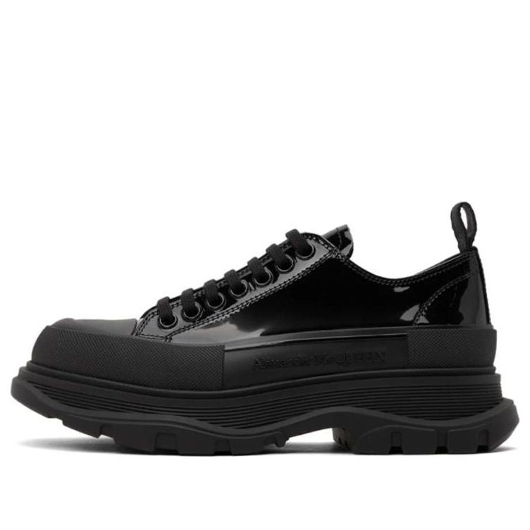 Alexander McQueen Tread Slick Low-Top Shoes &amp;#39;Core Black&amp;#39; 668774WIA351068 #