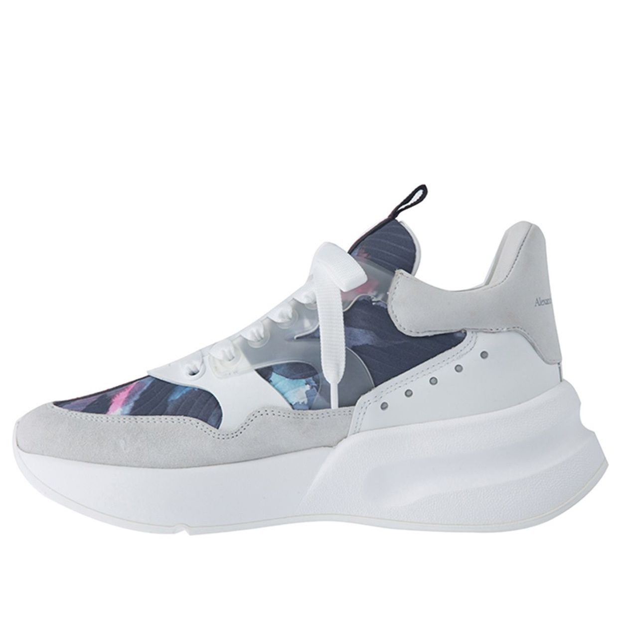 Alexander McQueen Oversized Shoes &amp;#39;White Blue Multi&amp;#39; 610819WHXL29169 #