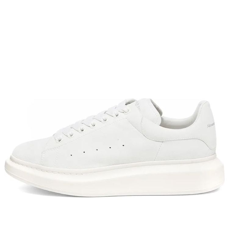 Alexander McQueen Nubuck Wedge Sole Sneaker &amp;#39;Ivory&amp;#39; 553761WHV679521 #