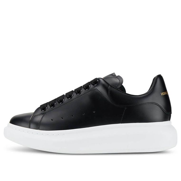 Alexander McQueen Oversized Sneaker &amp;#39;Black White Sole&amp;#39; 553680WHGP51000 #