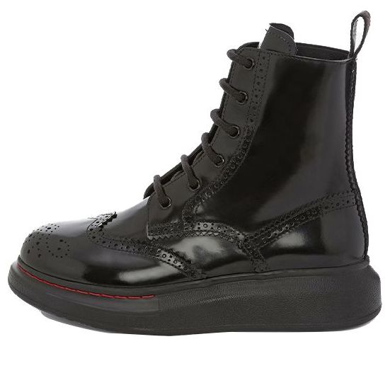 (WMNS) Alexander McQueen Hybrid Lace Up Boot &amp;#39;Black&amp;#39; 586402WHX511000 #