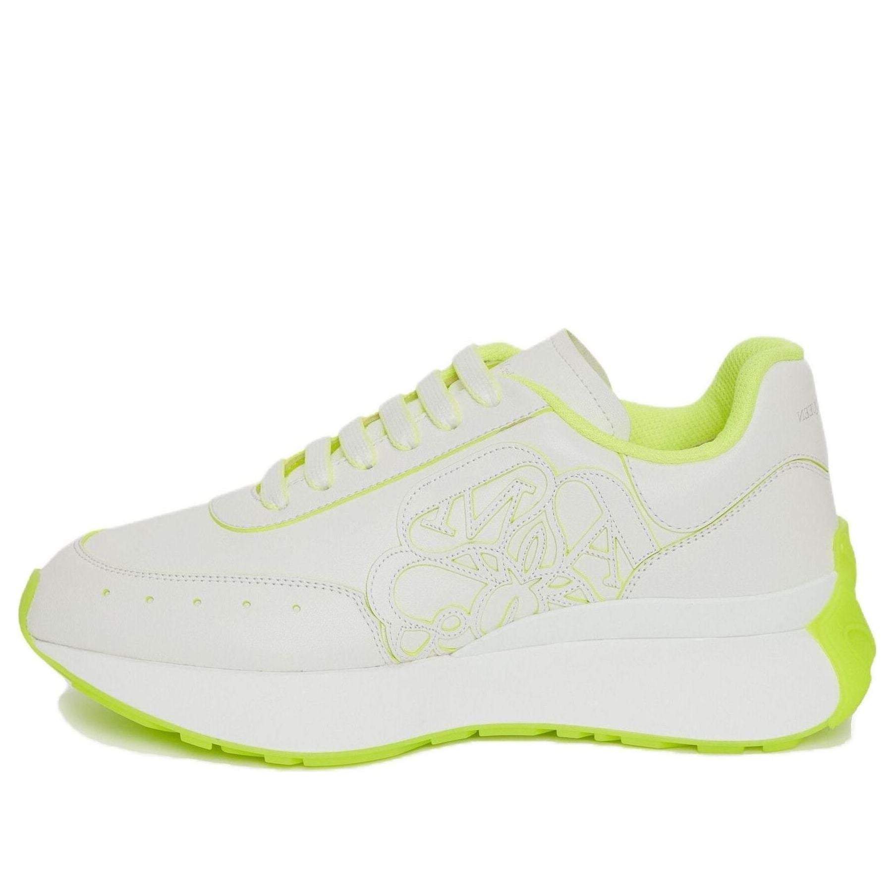 (WMNS) Alexander McQueen Sprint Runner &amp;#39;White Acid Yellow&amp;#39; 718361WIC9D8954 #