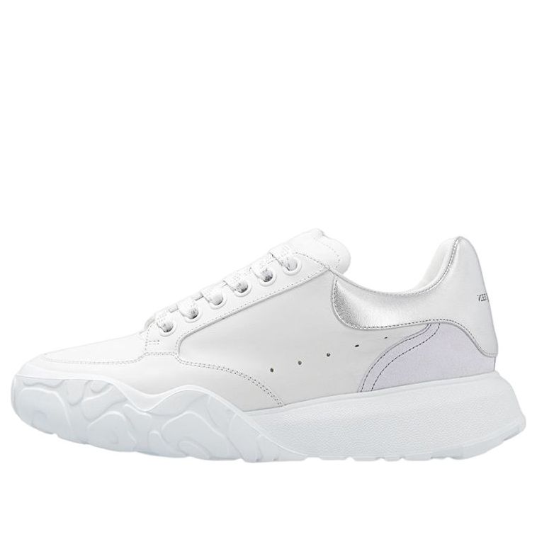 (WMNS) Alexander McQueen Court Trainer &amp;#39;White Silver&amp;#39; 709033WIAAZ8879 #