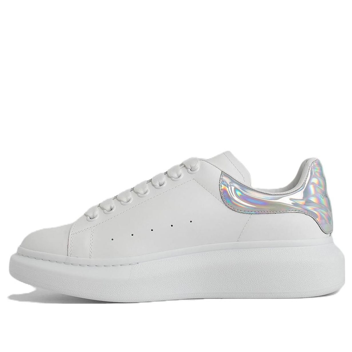 Alexander McQueen Oversized Low-Top Sneakers &amp;#39;White Silver&amp;#39; 688525WHVIU9071 #
