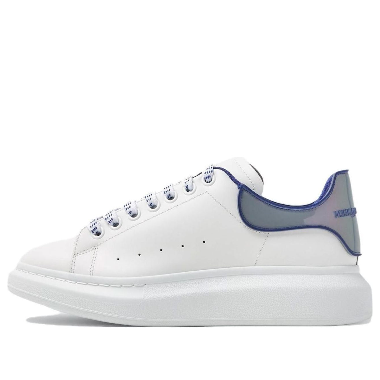 Alexander McQueen Oversized Sneakers &amp;#39;White Blue Iridescent&amp;#39; 757704WIE868710 #