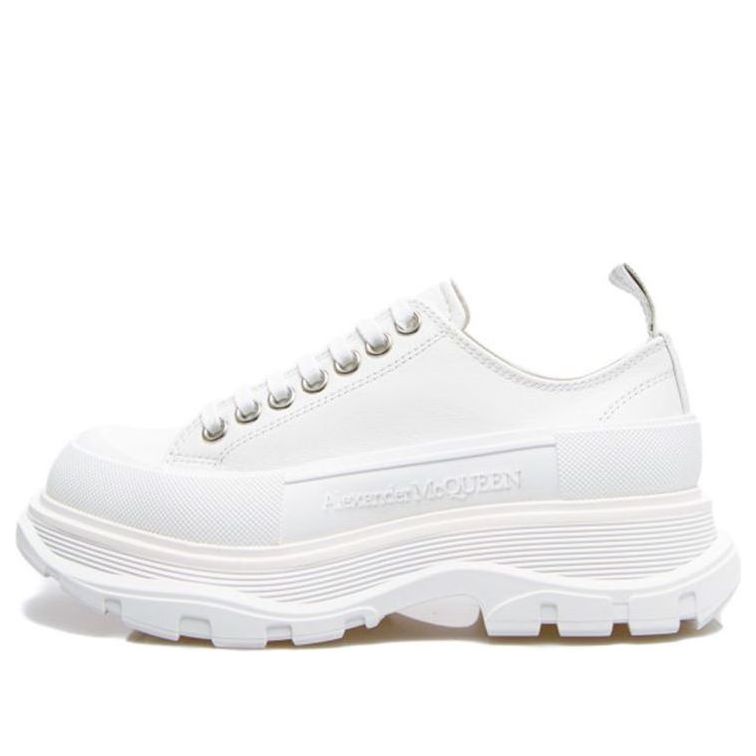 (WMNS) Alexander McQueen Tread Slick Lace Up Low &amp;#39;White&amp;#39; 633902WHZ629071 #