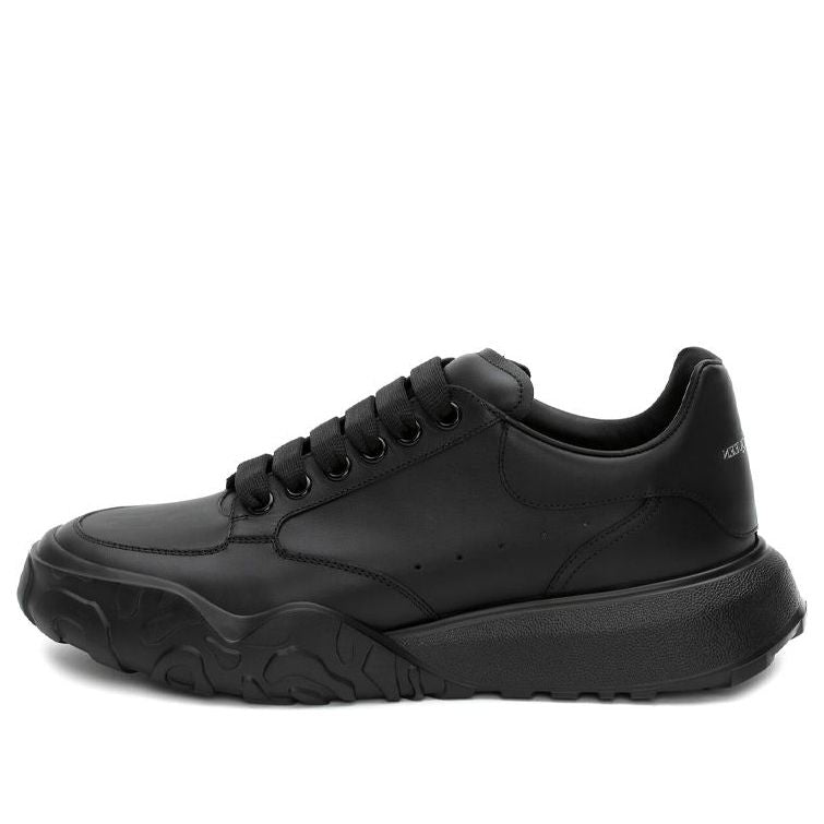 Alexander McQueen Oversized Court Trainer &amp;#39;Black Leather&amp;#39; 634619WIA981000 #
