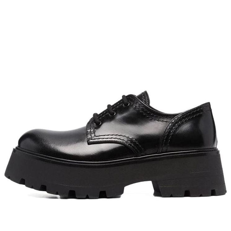 (WMNS) Alexander McQueen Wander Lace-Up Loafers &amp;#39;Black&amp;#39; 700079WIC611000 #