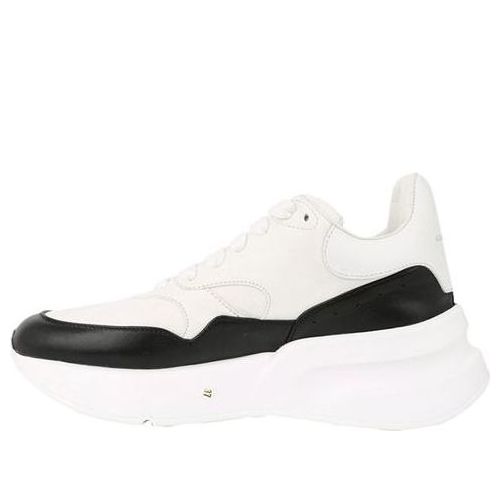 (WMNS) Alexander McQueen Oversized Runner in Nappa Calf Leather &amp;#39;White Black&amp;#39; 533710WHT999034 #