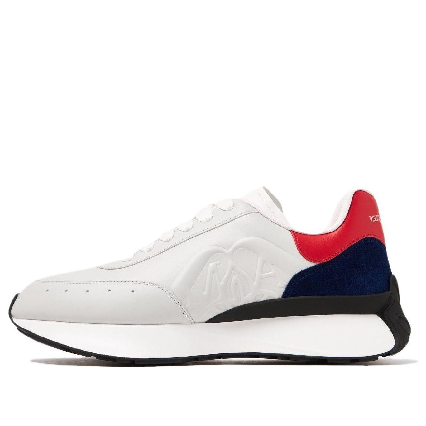 Alexander McQueen Sprint Runner Sneakers &amp;#39;White Black Red&amp;#39; 777417WIDNF1799 #