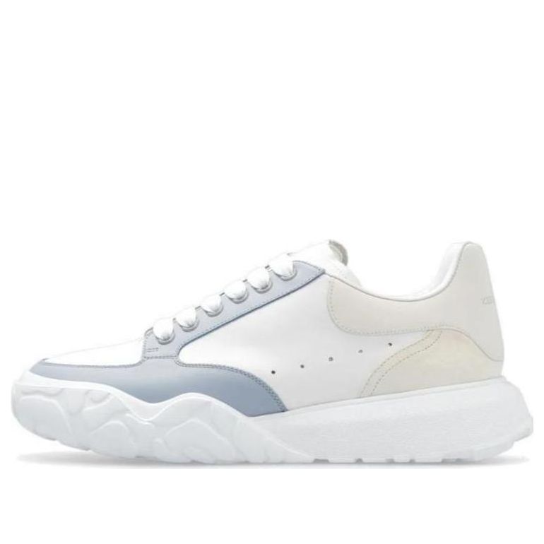 Alexander McQueen Court Trainer &amp;#39;White Blue Beige&amp;#39; 705117WID698898 #