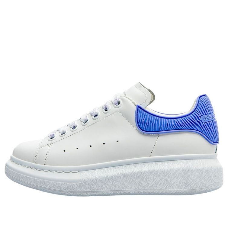 (WMNS) Alexander McQueen Oversized Shoes &amp;#39;Cream White Electric Blue&amp;#39; 718157WICGK8870 #