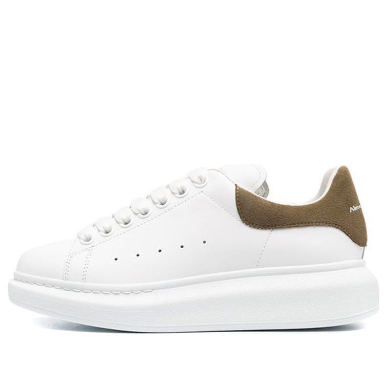 (WMNS) Alexander McQueen Oversized Sneaker &amp;#39;White Khaki&amp;#39; 553770WHGP79256 #