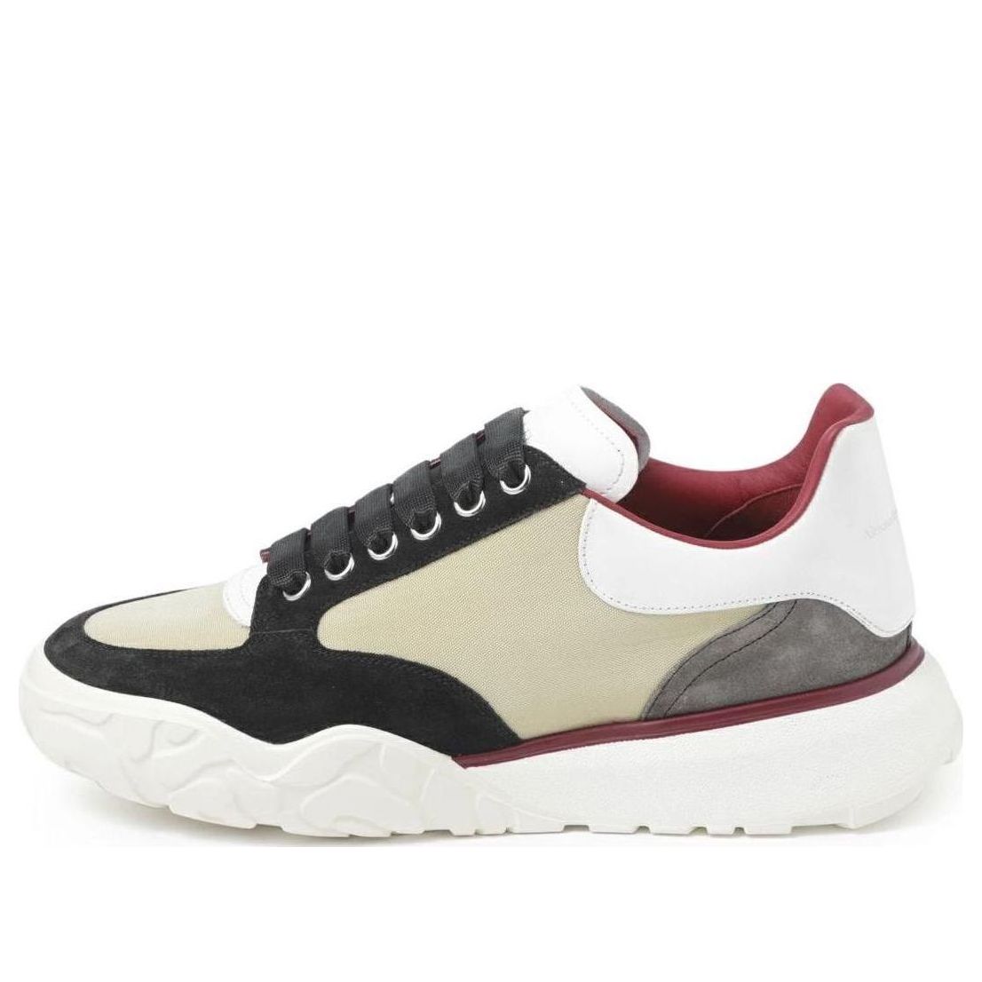 Alexander McQueen Court Paneled Low-Top Sneakers &amp;#39;Beige White Red&amp;#39; 750365W4WL12129 #