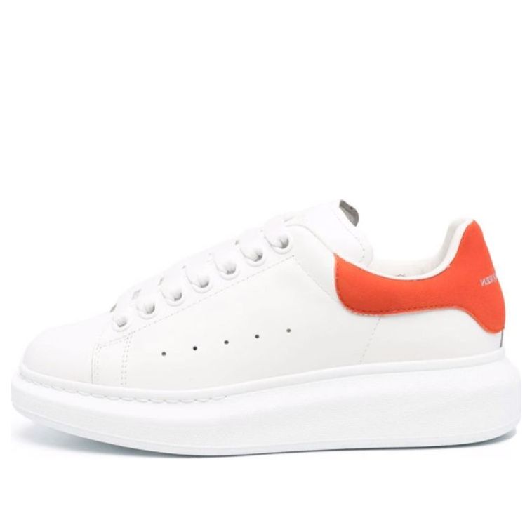 (WMNS) Alexander McQueen Oversized Sneaker &amp;#39;White Orange&amp;#39; 553770WHGP79411 #